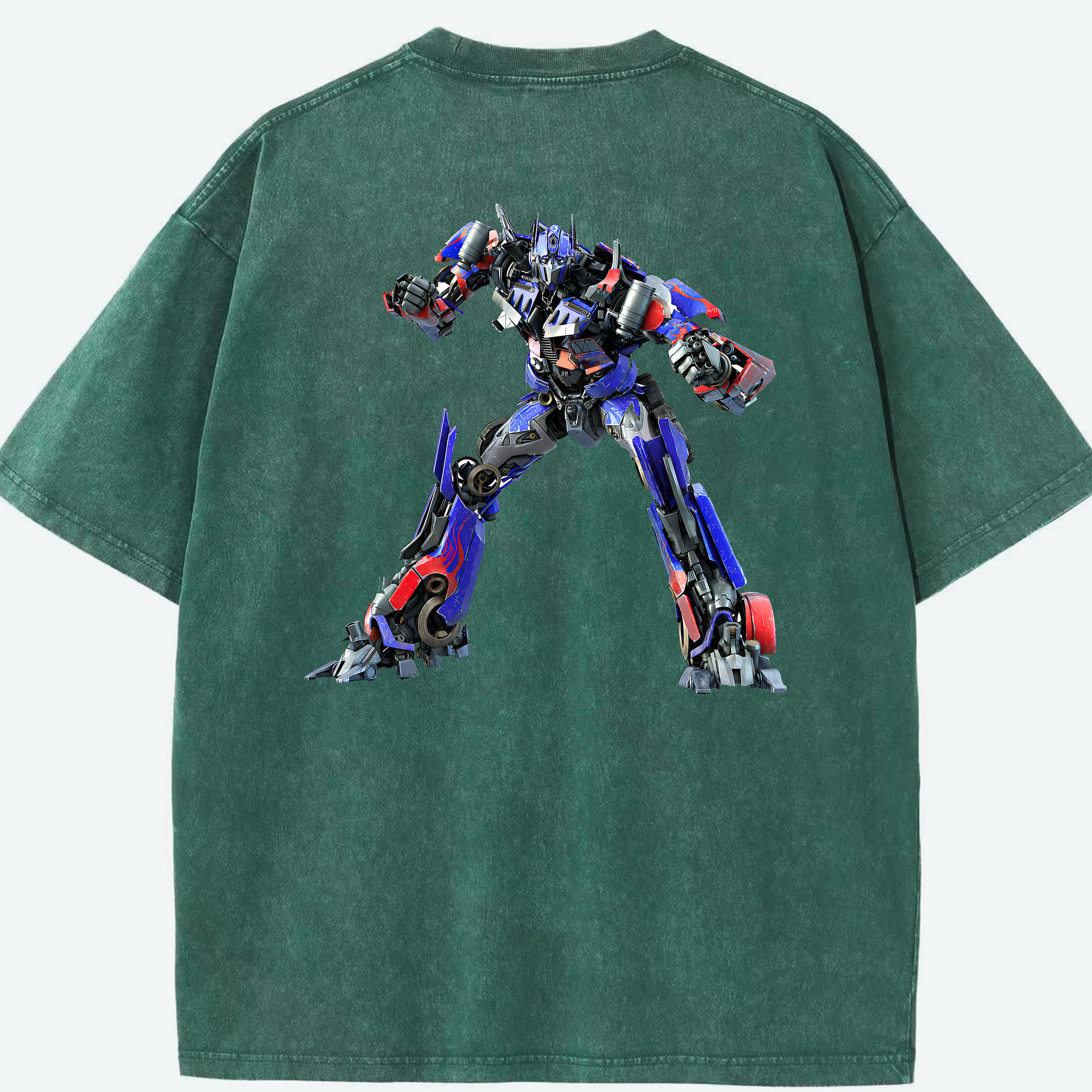 （画像用） Transformers トランスフォーマー 綿100% ヴィンテージ風 半袖Tシャツ（背面プリント）